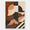 Wall art from the Tim Neve collection by Urban Road, showcasing abstract organic shapes in brown, cream, and soft terracotta.