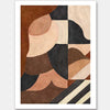 Wall art from the Tim Neve collection by Urban Road, showcasing abstract organic shapes in brown, cream, and soft terracotta.
