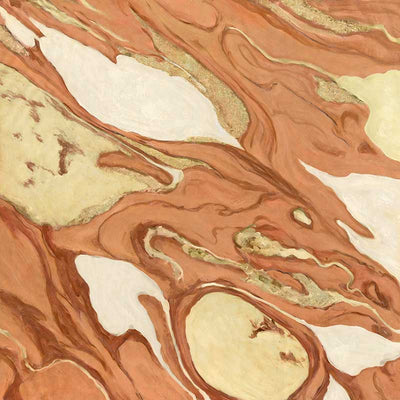 Wall art from the Tim Neve collection by Urban Road, featuring bold organic patterns in warm brown and tan hues.