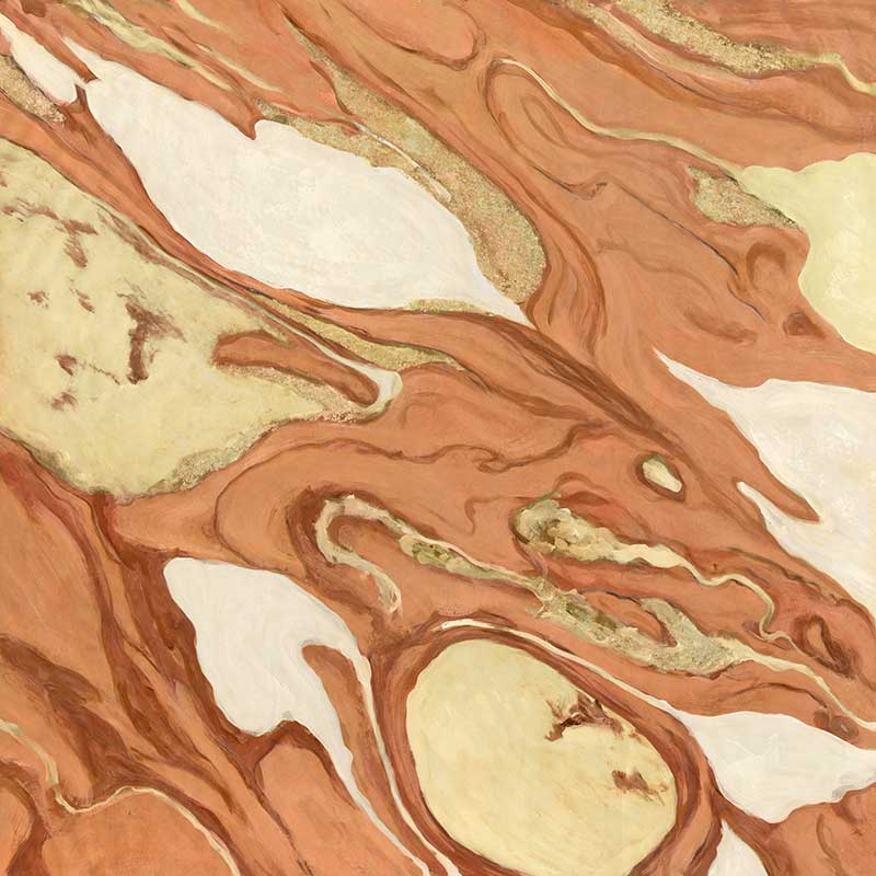 Wall art from the Tim Neve collection by Urban Road, featuring bold organic patterns in warm brown and tan hues.