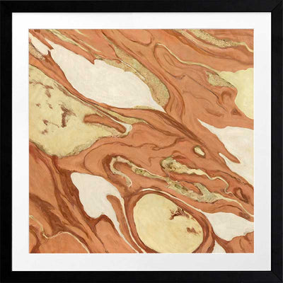 Wall art from the Tim Neve collection by Urban Road, featuring bold organic patterns in warm brown and tan hues.
