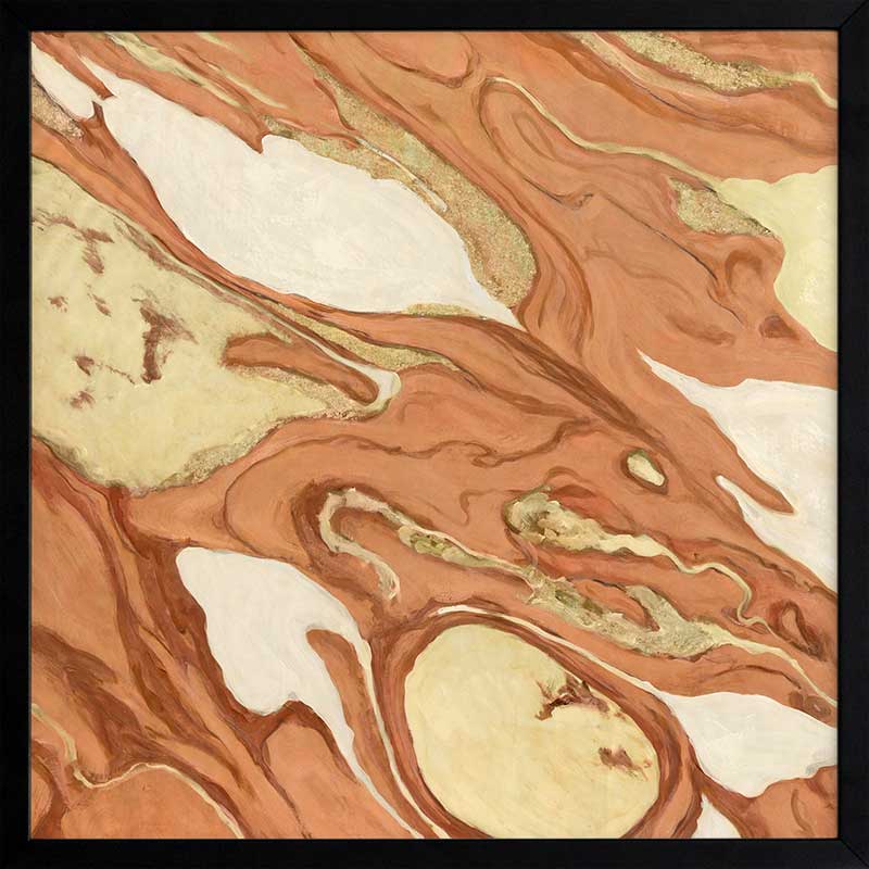 Wall art from the Tim Neve collection by Urban Road, featuring bold organic patterns in warm brown and tan hues.