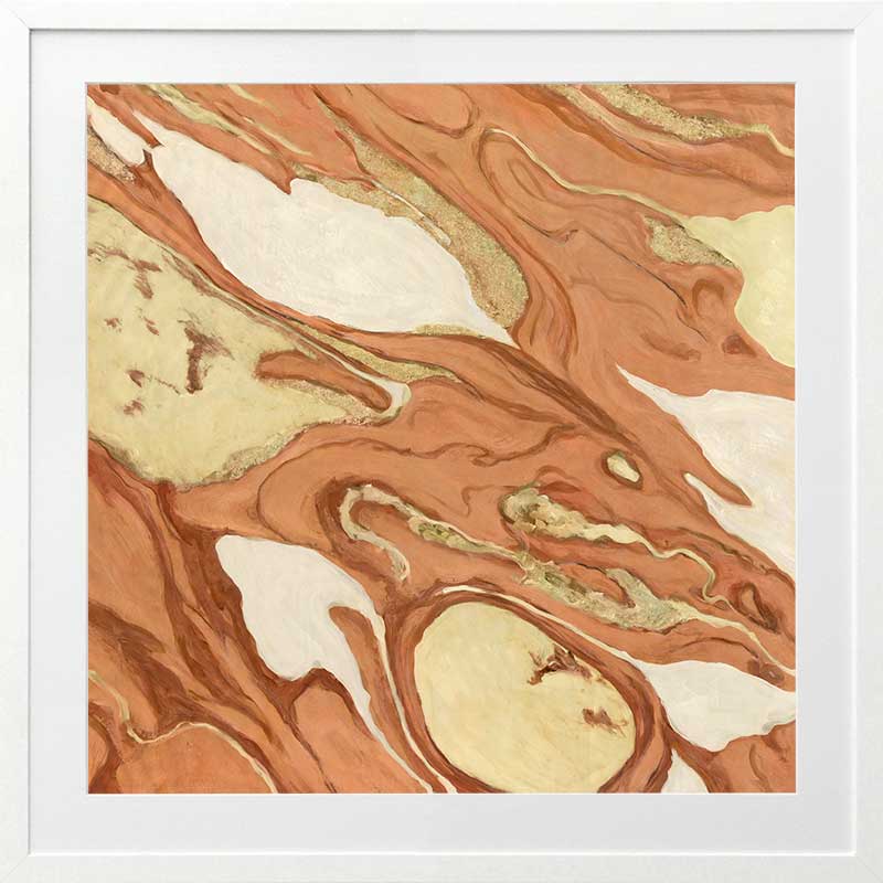 Wall art from the Tim Neve collection by Urban Road, featuring bold organic patterns in warm brown and tan hues.