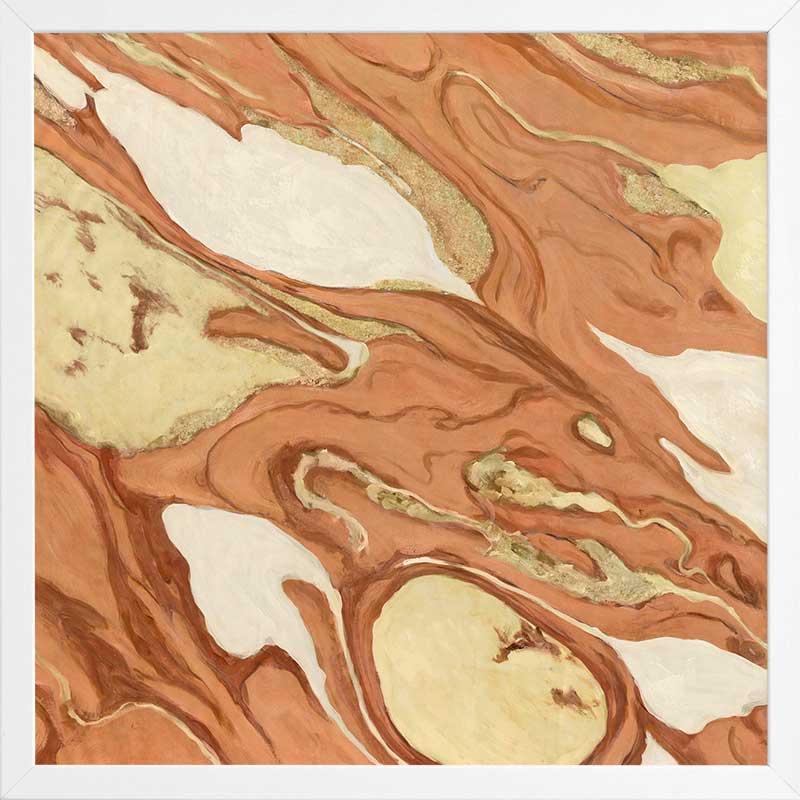 Wall art from the Tim Neve collection by Urban Road, featuring bold organic patterns in warm brown and tan hues.