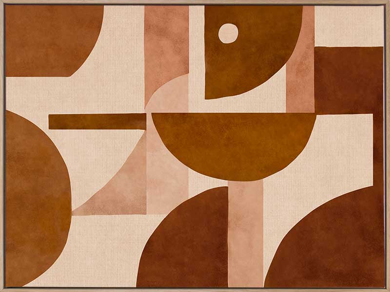Wall art from the Tim Neve collection by Urban Road, with layered arcs and organic patterns in warm neutrals.