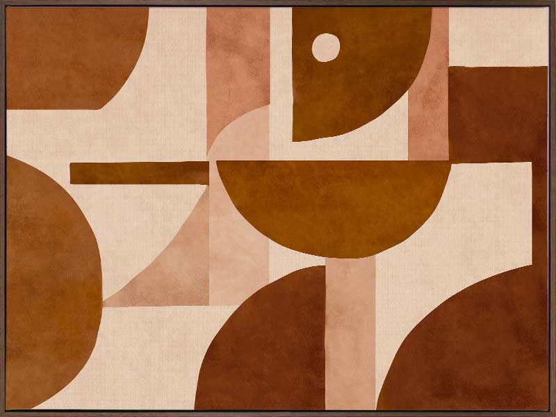 Wall art from the Tim Neve collection by Urban Road, with layered arcs and organic patterns in warm neutrals.