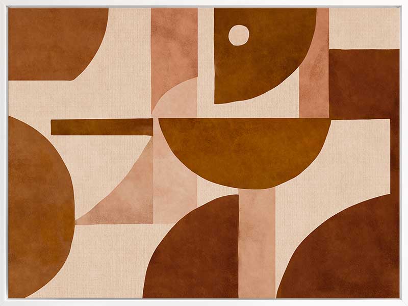 Wall art from the Tim Neve collection by Urban Road, with layered arcs and organic patterns in warm neutrals.