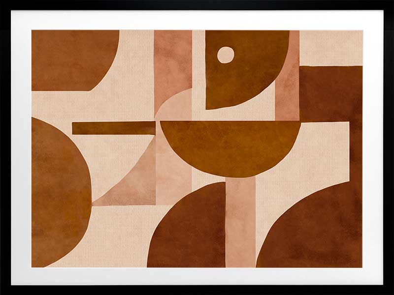 Wall art from the Tim Neve collection by Urban Road, with layered arcs and organic patterns in warm neutrals.