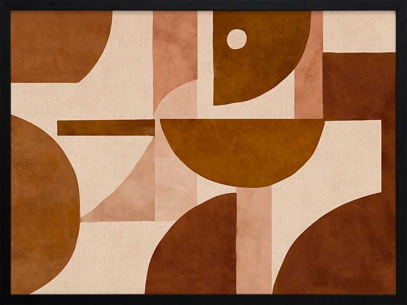 Wall art from the Tim Neve collection by Urban Road, with layered arcs and organic patterns in warm neutrals.