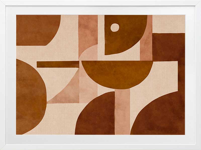 Wall art from the Tim Neve collection by Urban Road, with layered arcs and organic patterns in warm neutrals.
