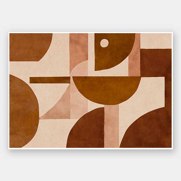 Wall art from the Tim Neve collection by Urban Road, with layered arcs and organic patterns in warm neutrals.