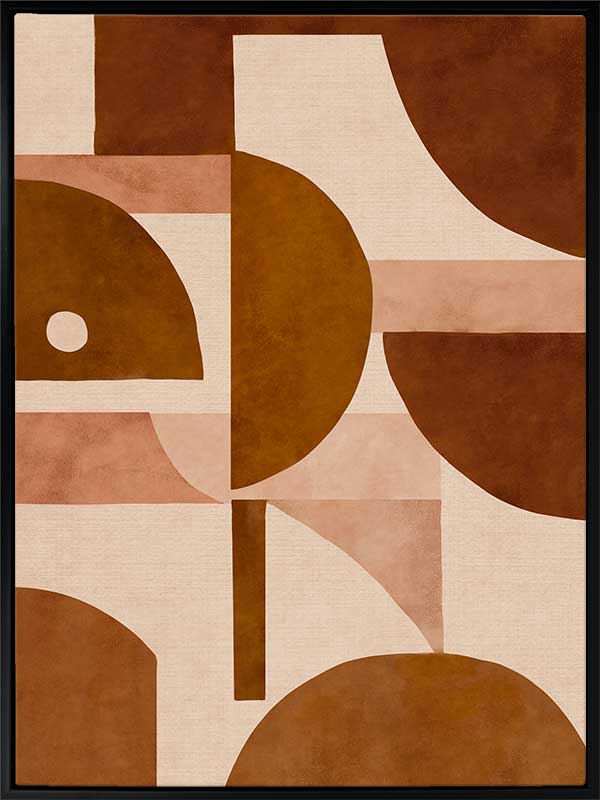 Wall art from the Tim Neve collection by Urban Road, with layered arcs and organic patterns in warm neutrals.