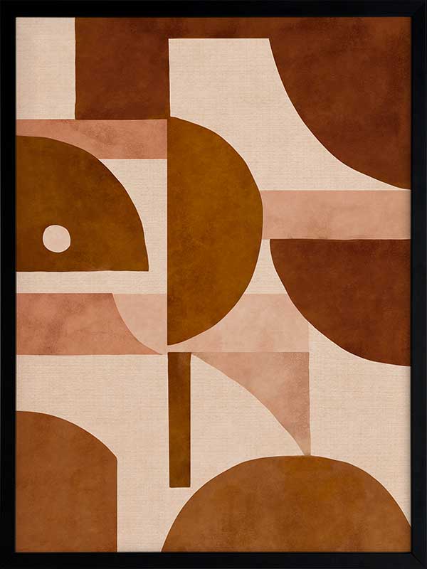 Wall art from the Tim Neve collection by Urban Road, with layered arcs and organic patterns in warm neutrals.