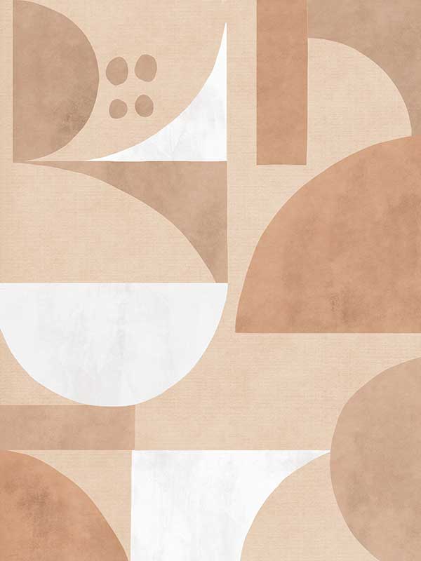 Wall art from the Tim Neve collection by Urban Road, featuring bold black forms over tan and brown patterns for a graphic effect.