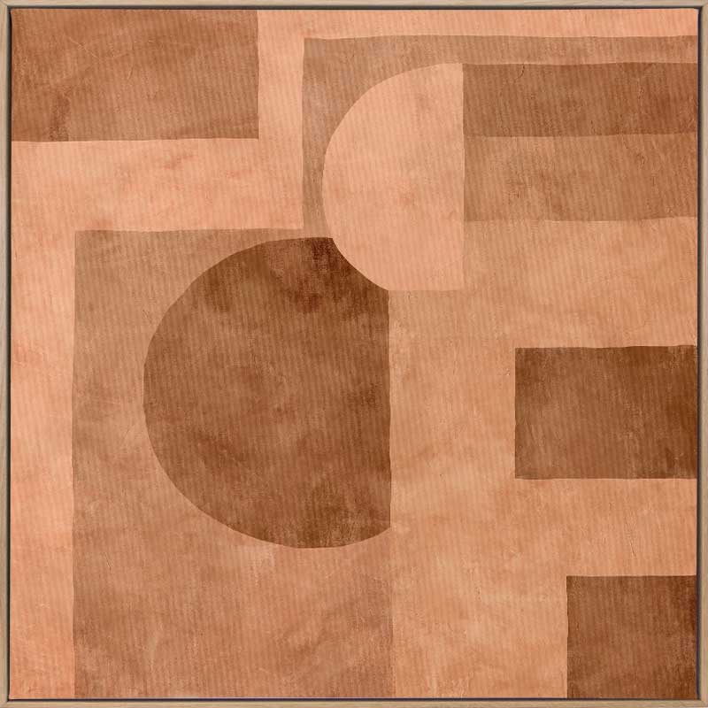 Wall art from the Tim Neve collection by Urban Road, showcasing curved terracotta shapes and soft abstract forms on a neutral background.