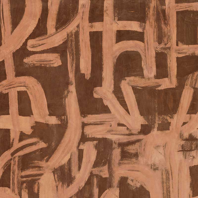 Wall art from the Tim Neve collection by Urban Road, featuring bold layered patterns in brown, tan, and cream tones.