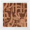 Wall art from the Tim Neve collection by Urban Road, featuring bold layered patterns in brown, tan, and cream tones.