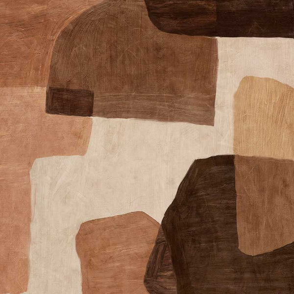 Wall art from the Tim Neve collection by Urban Road, with warm curved shapes and bold organic forms in a soft abstract composition.