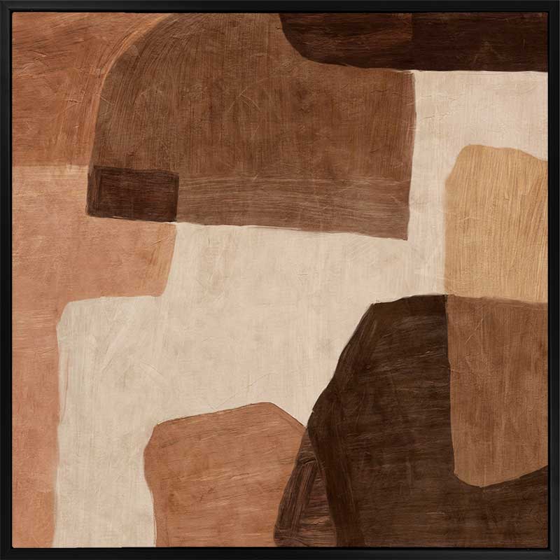 Wall art from the Tim Neve collection by Urban Road, with warm curved shapes and bold organic forms in a soft abstract composition.