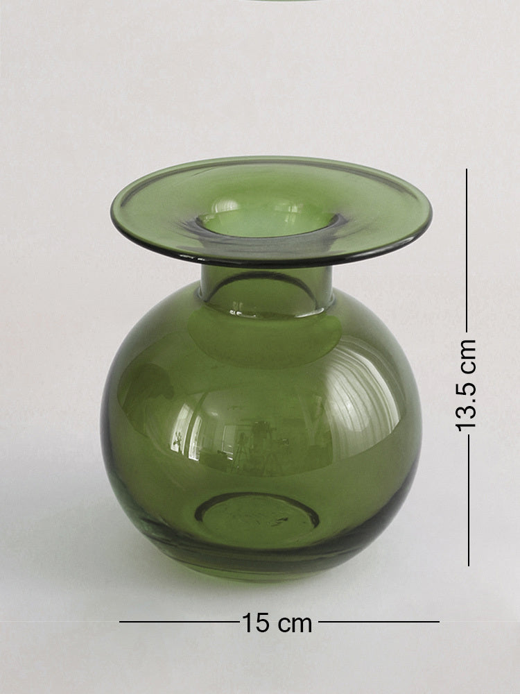 Verona Green Glass Vessel