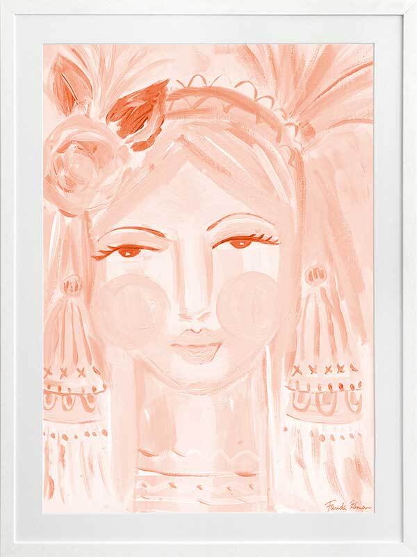 Creative Peach Framed Art Print