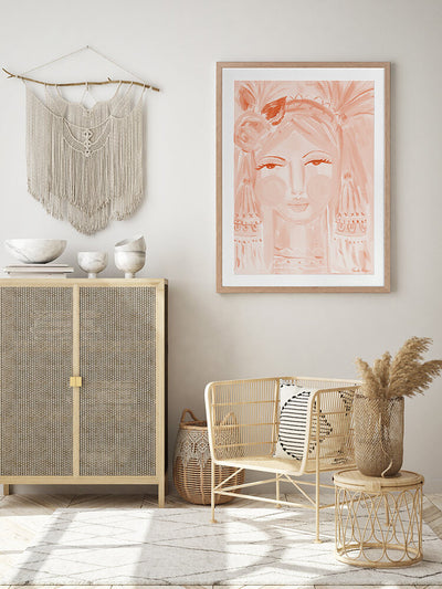 Creative Peach Framed Art Print | Lifestyle