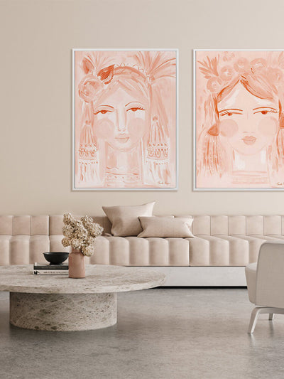 Creative Peach Canvas Art Print | Lifestyle