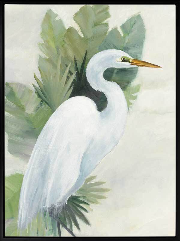 Wandering Egret I Canvas Art Print