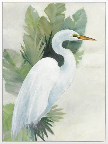 Wandering Egret I Canvas Art Print