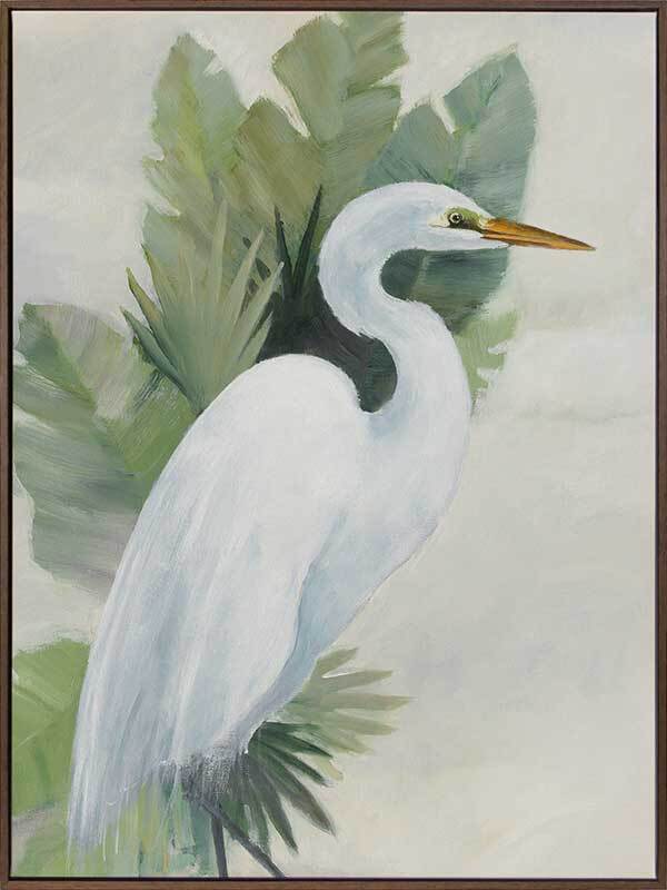 Wandering Egret I Canvas Art Print