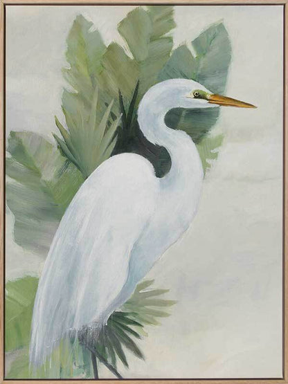 Wandering Egret I Canvas Art Print