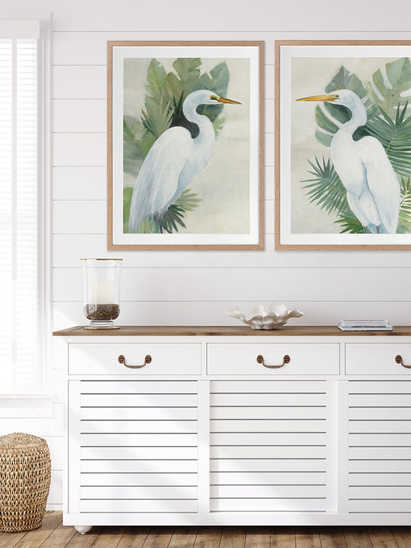 Wandering Egret I Framed Art Print | Lifestyle
