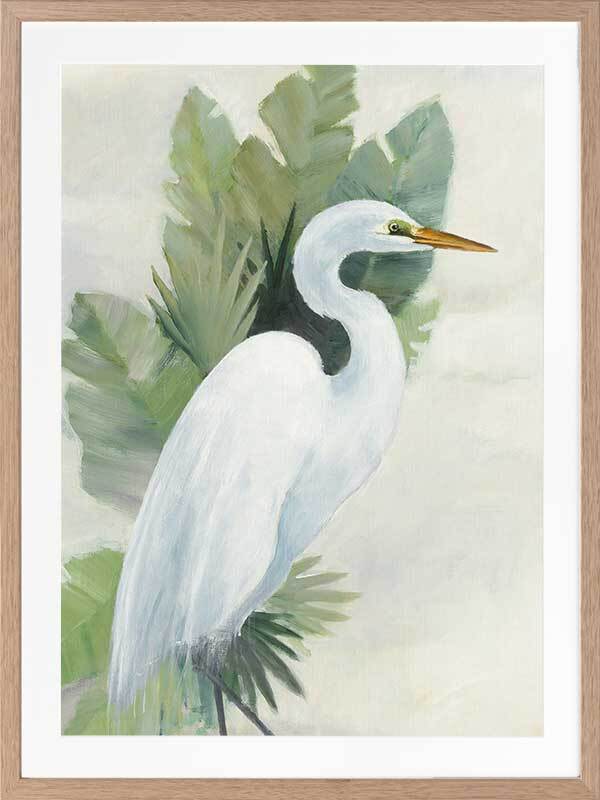 Wandering Egret I Framed Art Print