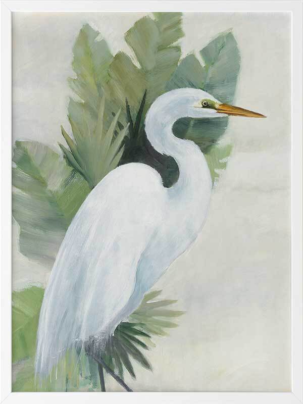 Wandering Egret I Framed Art Print