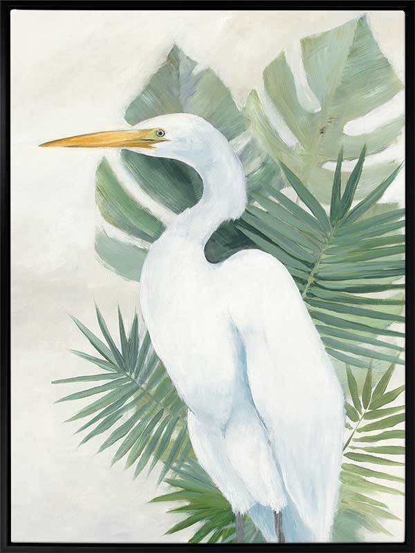 Wandering Egret II Canvas Art Print