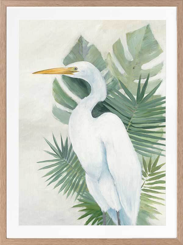 Wandering Egret II Framed Art Print