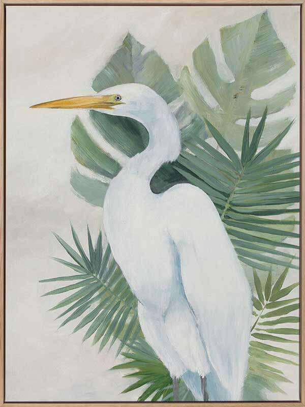 Wandering Egret II Canvas Art Print