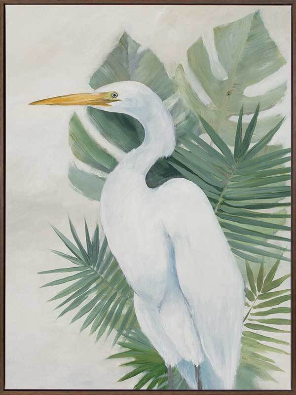 Wandering Egret II Canvas Art Print