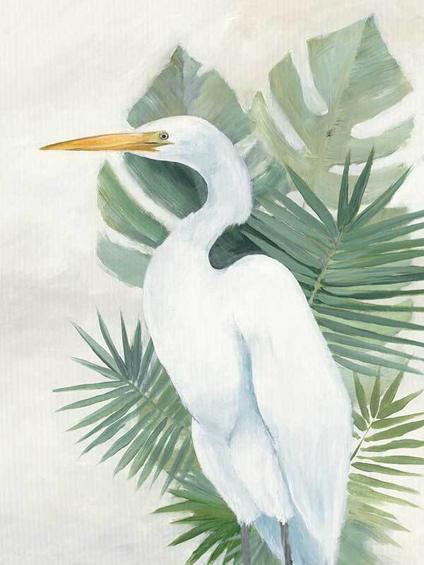 Wandering Egret II Canvas Art Print