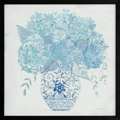 Ginger Jar Hydrangea Framed Art Print