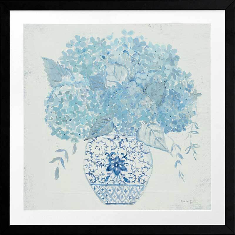 Ginger Jar Hydrangea Framed Art Print