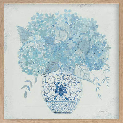 Ginger Jar Hydrangea Framed Art Print