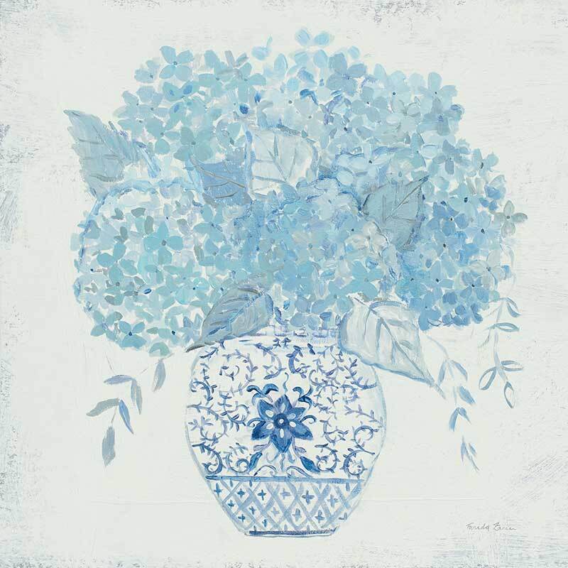 Ginger Jar Hydrangea Canvas Art Print