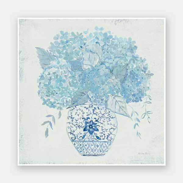 Ginger Jar Hydrangea Unframed Art Print