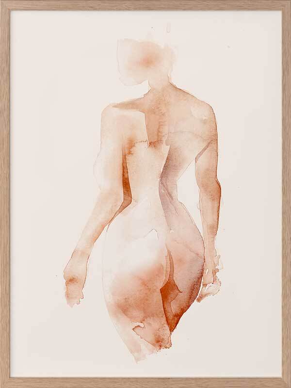 Flawless Female Peach I Framed Art Print