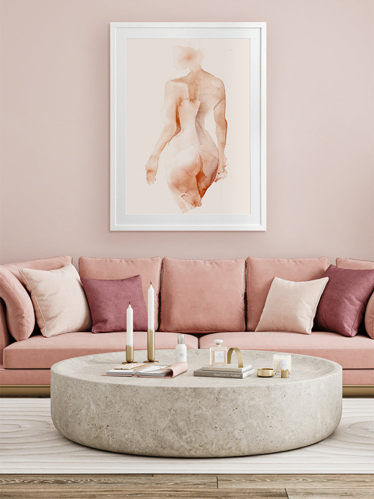 Flawless Female Peach I Framed Art Print | Lifestyle