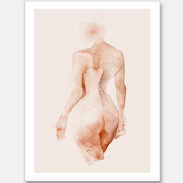 Flawless Female Peach I Unframed Art Print