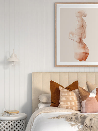 Flawless Female Peach II Framed Art Print | Lifestyle