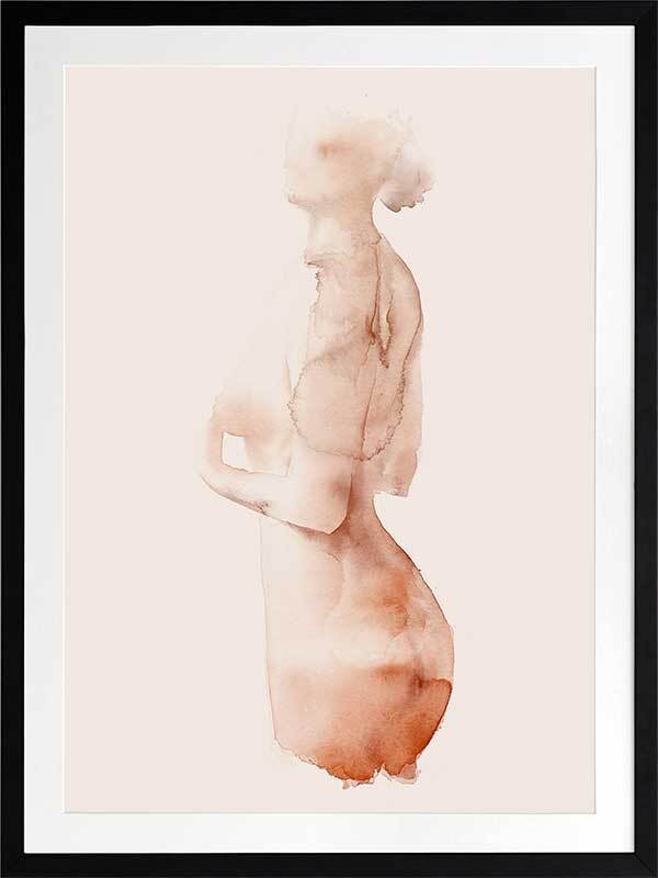 Flawless Female Peach II Framed Art Print