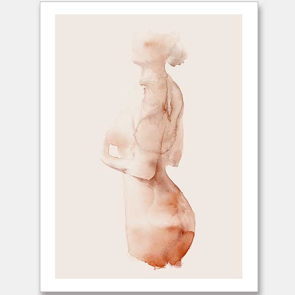 Flawless Female Peach II Unframed Art Print